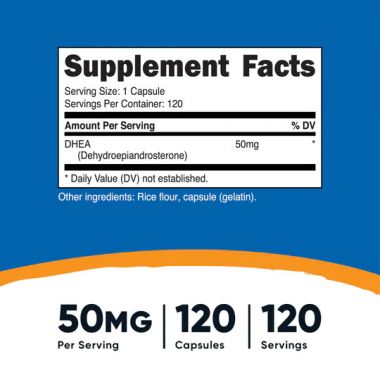 Nutricost DHEA 50mg, 120 Capsules