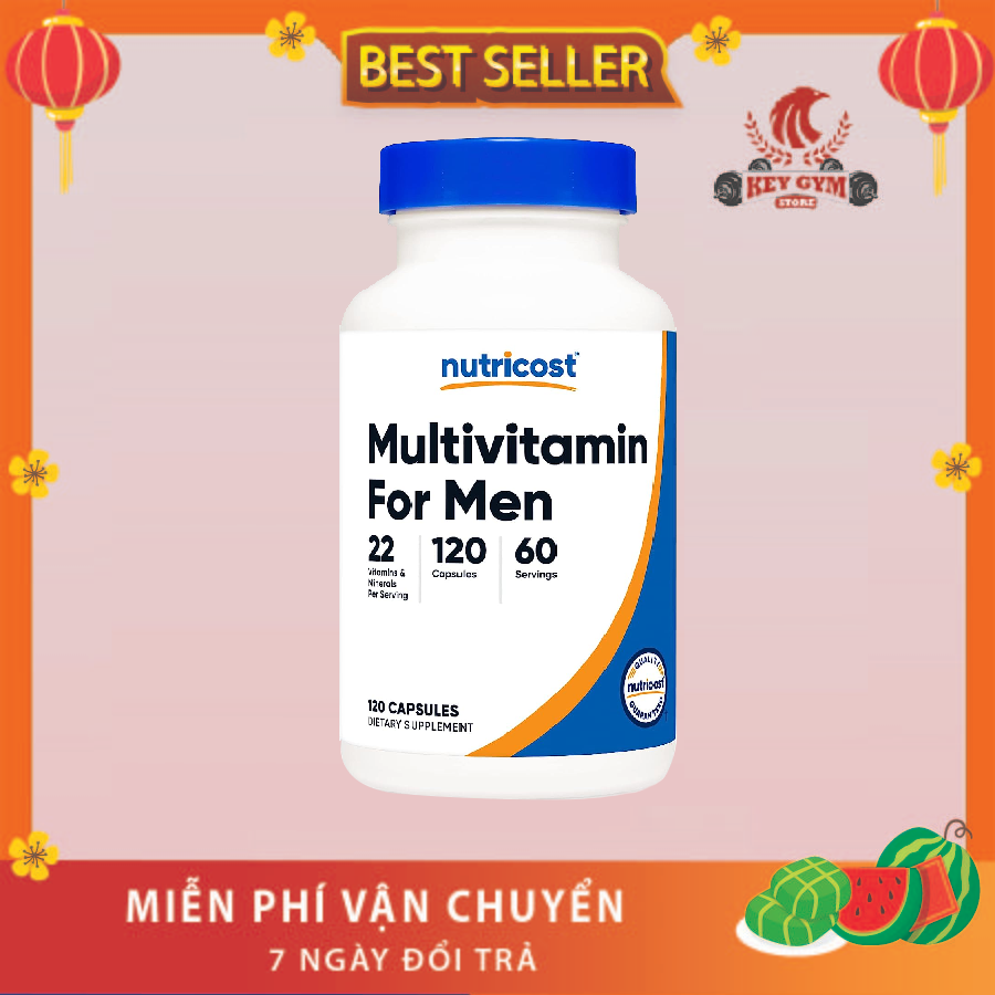 Nutricost Multivitamin For Men 120 Capsules 60 servings