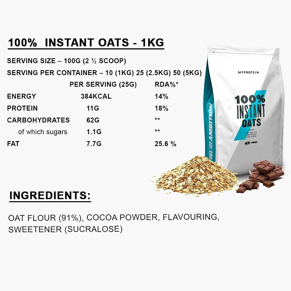 Myprotein Instant Oats yến mạch uống liền 5KG